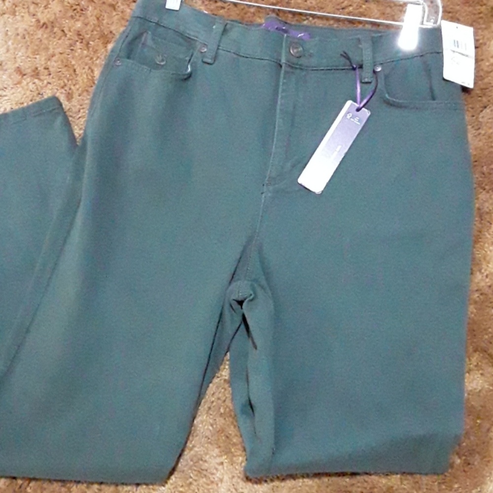 NEW 12P jean dark moss  Gloria Vanderbilt classic